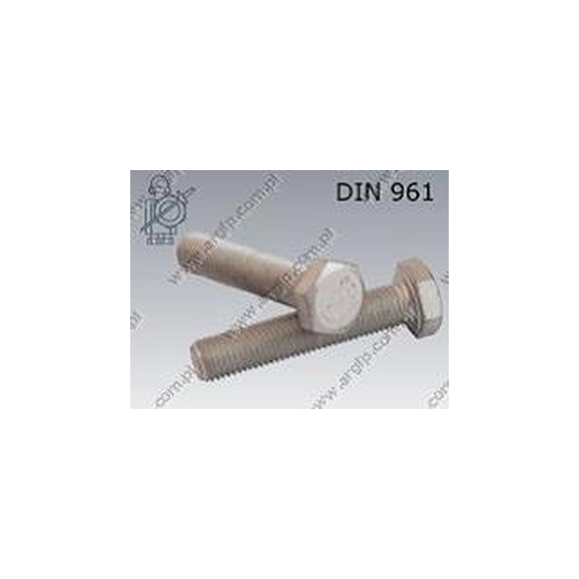 Screw M16×1,5×70-10.9 fl Zn DIN 961