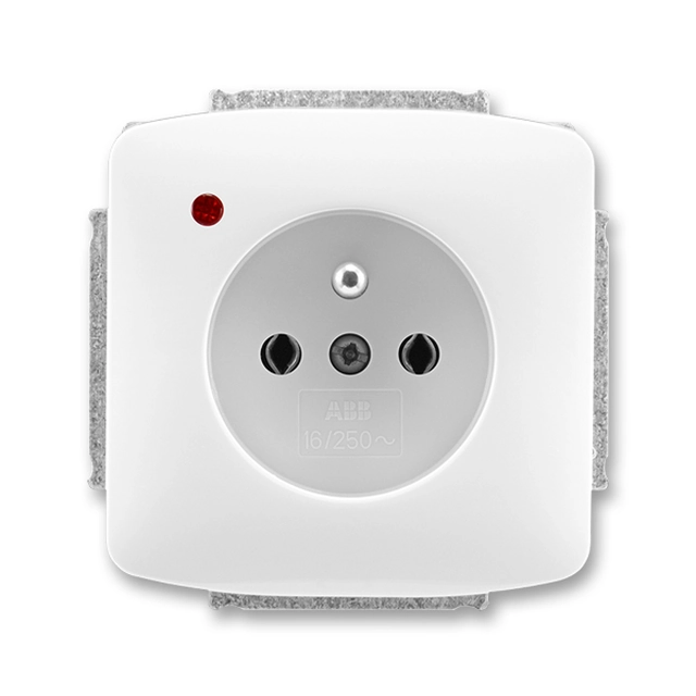 Screw socket with surge protection, CSN 5598A-A2349 B, ABB (ABB, Tango, white)