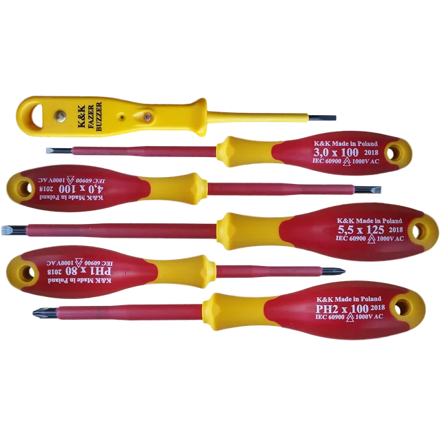 SCREWDRIVER SET SCREWDRIVERS INSULATED SCREWDRIVERS 1000V FOR ELECTRICIAN + FAZER