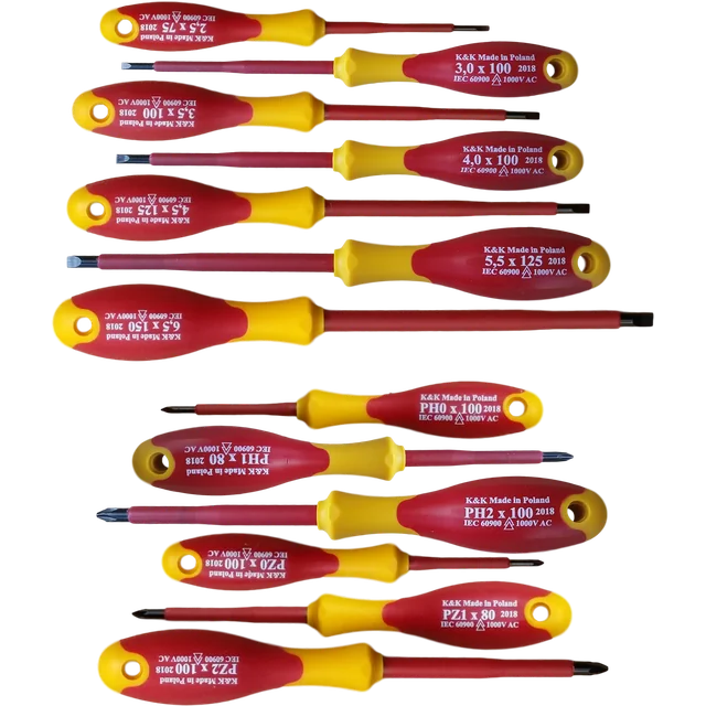 SCREWDRIVERS INSULATED SCREWDRIVERS FOR ELECTRICIAN 1000V SCREWDRIVERS SET 13 PCS