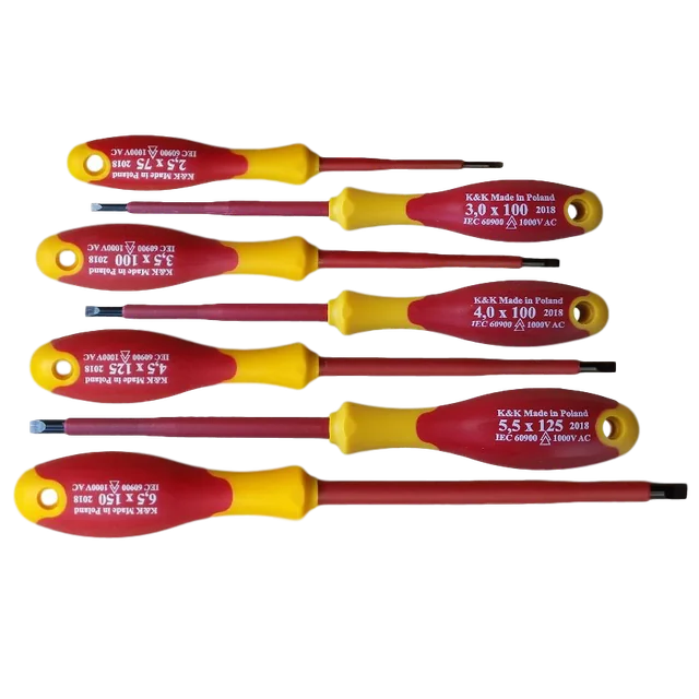 SCREWDRIVERS INSULATED SCREWDRIVERS FOR ELECTRICIANS 1000V SCREWDRIVERS SET 7 PCS