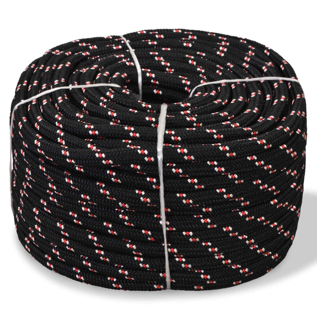 Sea rope, black, 250m, polypropylene, 16mm