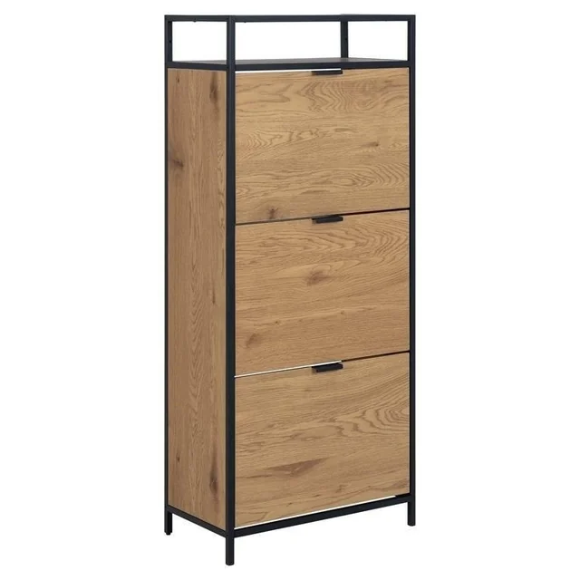 Seaford wild oak shoe cabinet