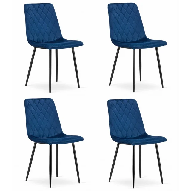 Sedia TORINO - velluto blu navy x 4