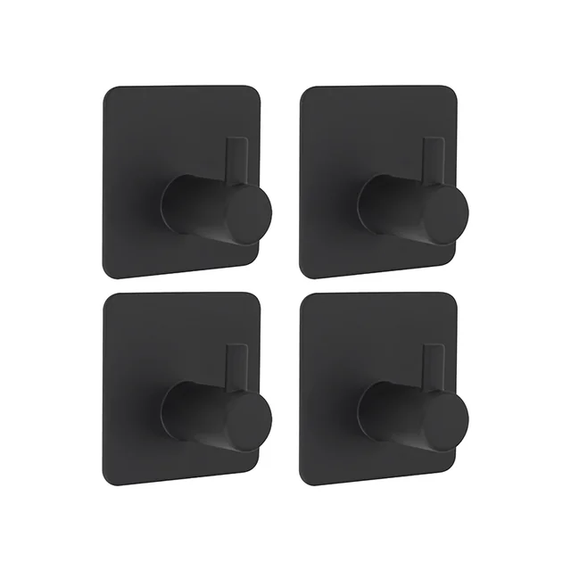 Self-adhesive black metal hangers