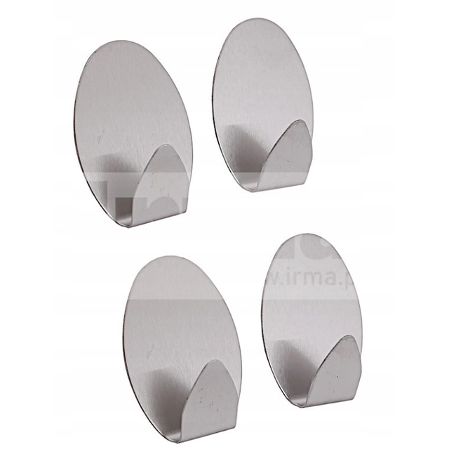 SELF-ADHESIVE HANGERS 4SZT OVAL 3.5*5CM0.7MM