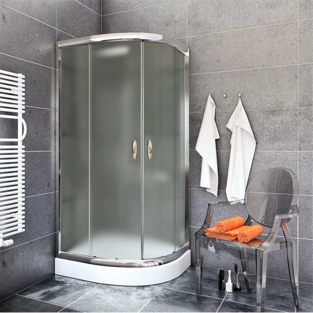 Semi-circular shower cabin Sea-Horse Stylio 90x90x190 - frosted glass