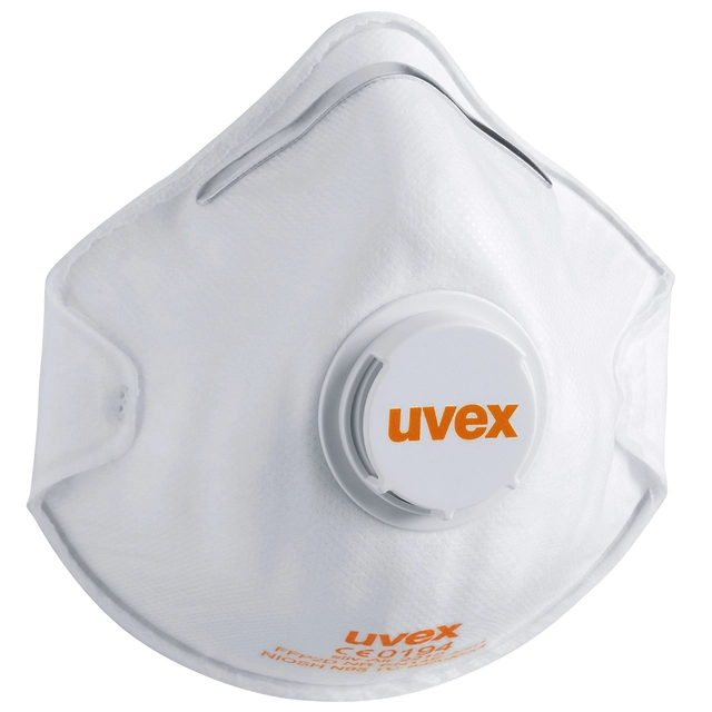 Semi-mască filtrantă în formă de cupă pliabilă cu supapă Uvex 2210 FFP2