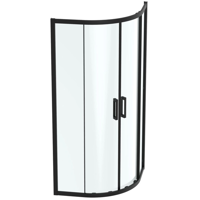 Semicircular shower cabin Ideal Standard Connect 2, 90x90, black matt