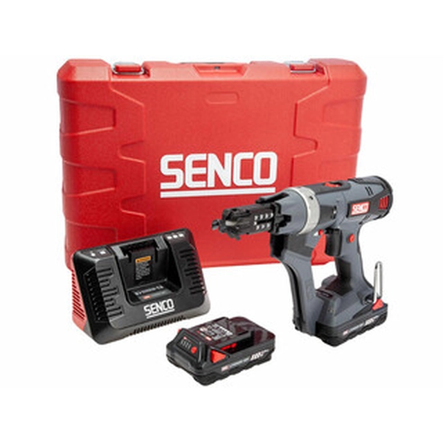 Senco DS722-18V Avvitatore a batteria DURASPIN 18 V|8 Nm |2500 giri | Carbone senza spazzole |2 X 3 Ah batteria + caricabatterie | In una valigia