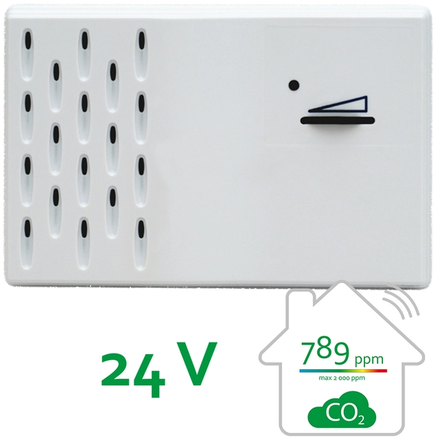 Sensor de calidad del aire CO2 fuente de alimentación 24V. |ADS-CO2-24