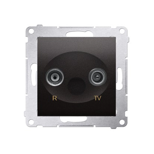 Separated end RTV socket crowd.1dB, anthracite Simon54