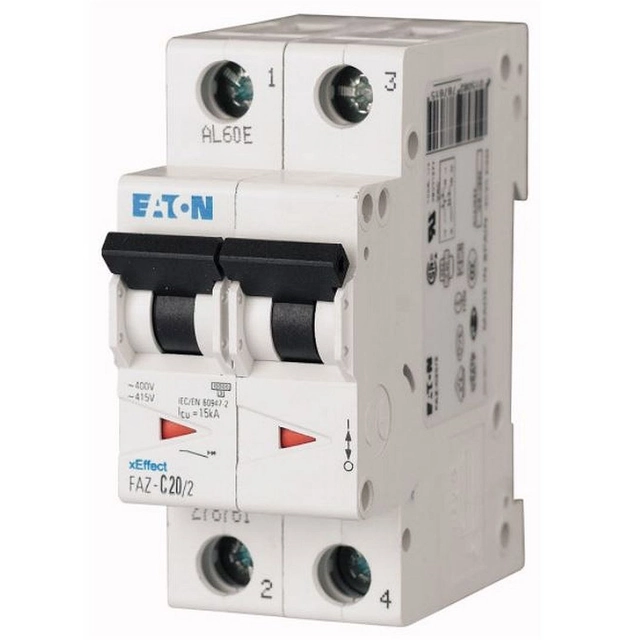 Series circuit breaker 15kA 2-biegunowy FAZ-B25/2