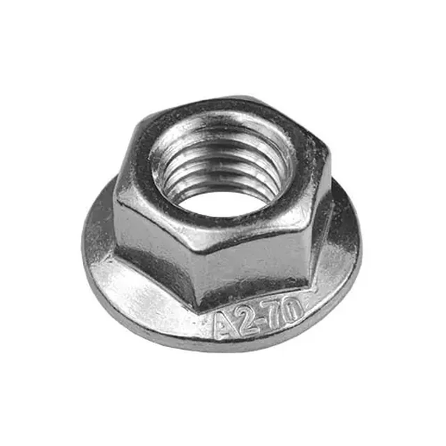 Serrated flange nut NKZM10E A2 890009