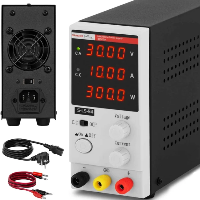 Service laboratory power supply 0-30 V 0-10 A DC 300 W LED