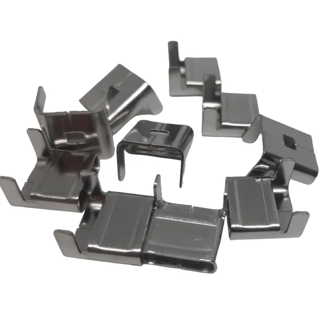 Set 10 pieces of classic buckles for catching and fixing the stainless steel band 12.7mm