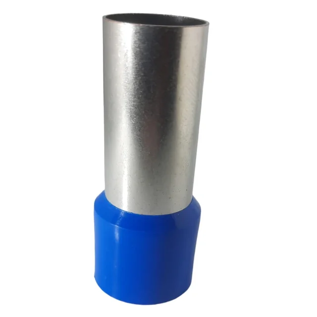 Set 25 insulated terminal pins 120 mm² blue copper ferrules 52mm