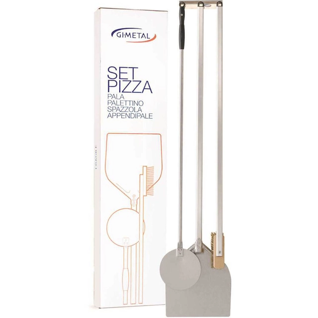 Set accessori pizza tool 2 pale portaspazzole 4 el.