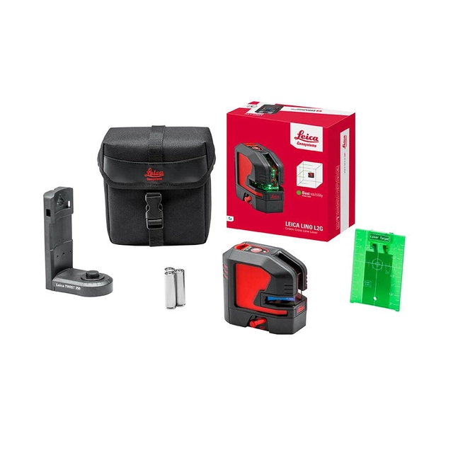 SET Basic Green Laser Level keresztvonalakkal, Lino L2G - Leica-912932