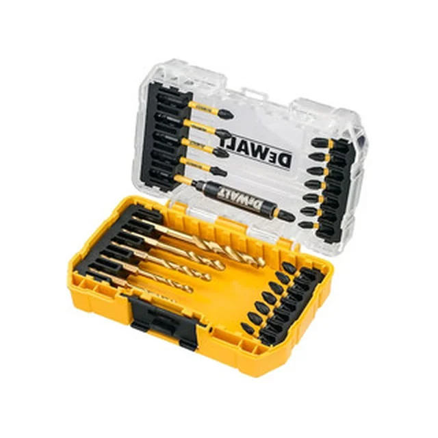 Set de găurit și șofer DeWalt Flextorq 25 buc