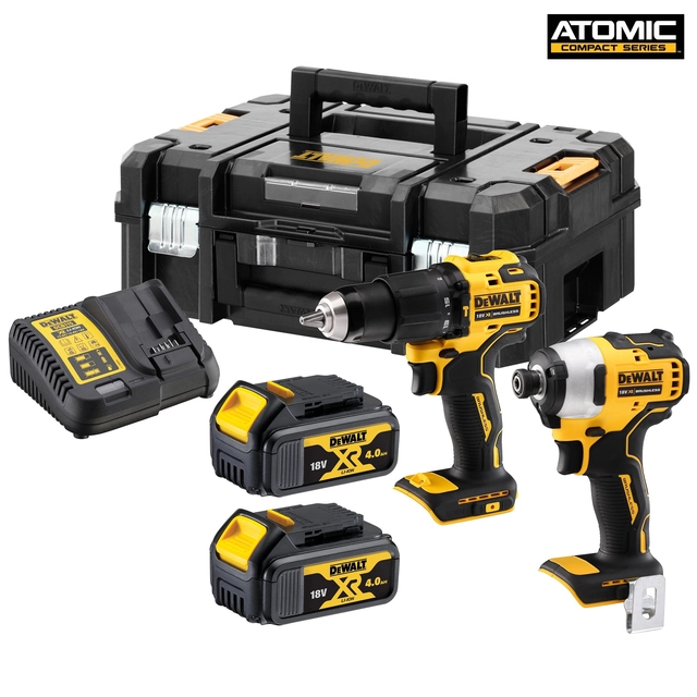 Set de instrumente fără fir DeWALT DCK2062M2T 18V 2x4.0Ah