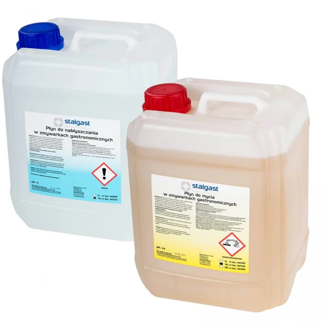 Set de Liquides Lave-Vaisselle Nettoyage 10l + Polissage 10l Stalgast 641100_642100