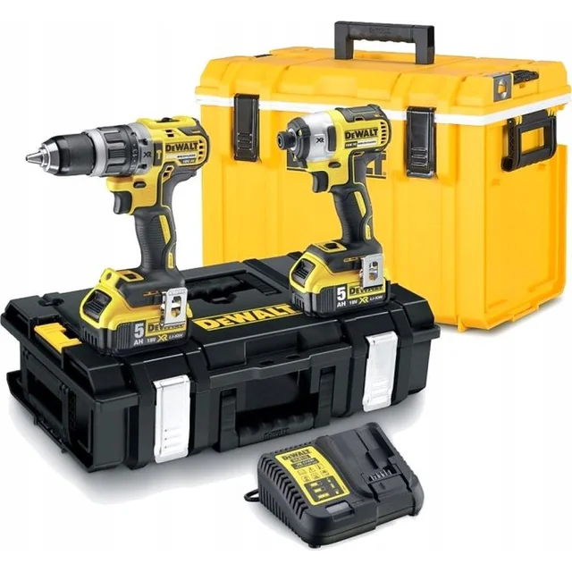 Set de scule electrice Dewalt 7-elementowy (DCK266P2C-XK)