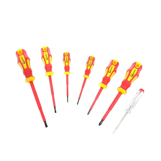 Set de șurubelnițe GEKO 7szt 1000V + tester G30625