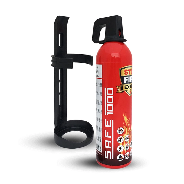 SET Fire extinguishing spray SAFE 1000 + holder SAFE 100F