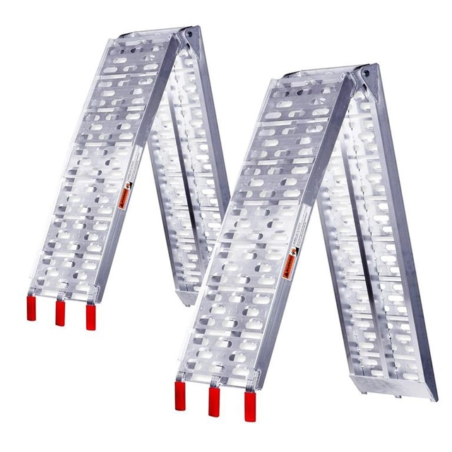 Set med ramper, fällbara, 2 st., Aluminium