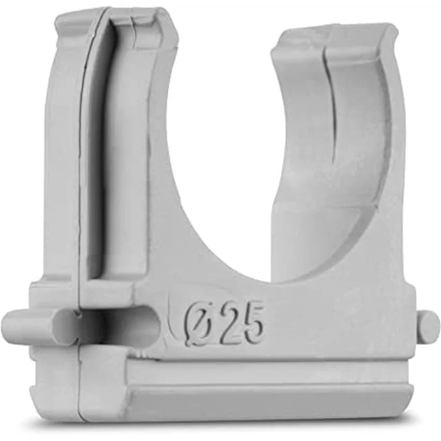 Set of 100 PVC clamps 25mm for connecting connectable pipe tubes