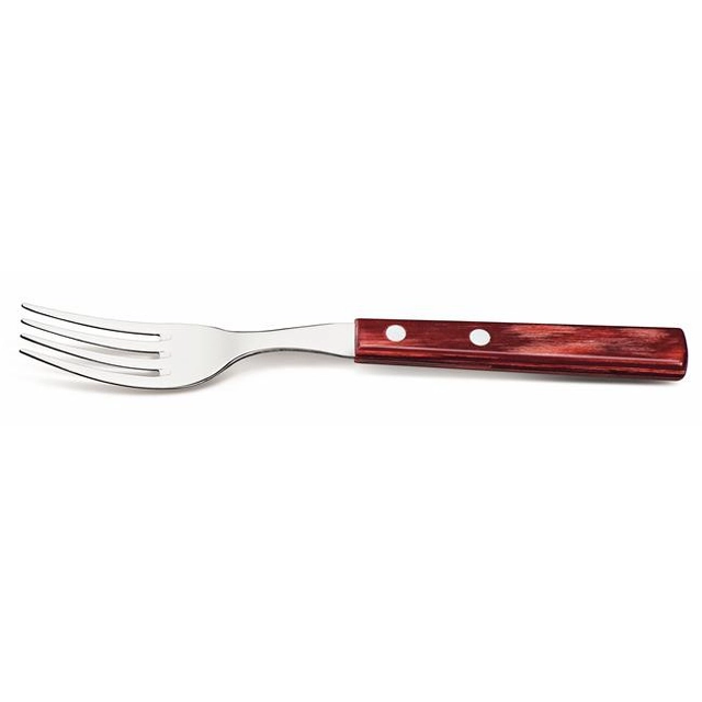 Set of table forks -steak/pizza blister 6szt. Churrasco line red Basic variant