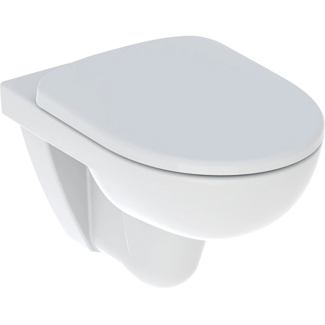 Set of wall-hung toilet Selnova, washdown,B36 cm,H39 cm,T53 cm, Rimfree, with toilet seat, top-mounted, free-fall, with detachable