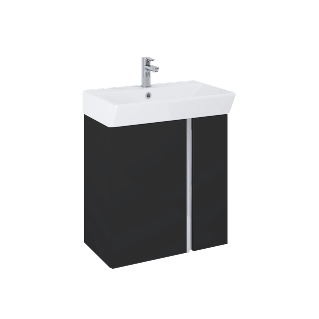 Set SKYE 60 2D Mobile lavabo + lavabo Elita Nero opaco