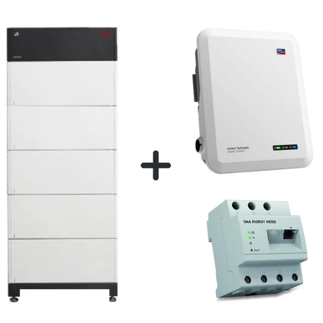 Set: SMA hybrid inverter 10kW + BYD HVS energilagring 15.3 kWh