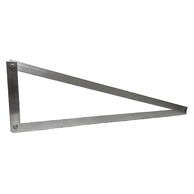 Set triangle de montage aluminium carré15 20 25 35 degrés HORIZONTAL
