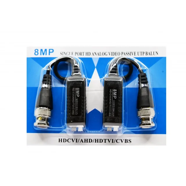 Set Video balun interference protection and electrical discharges up to 8mp