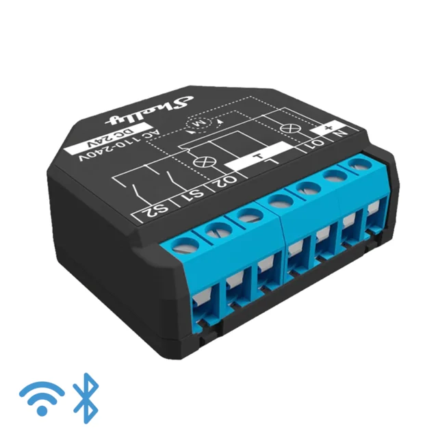 Shelly Plus 2PM - WiFi-Operated Controller With A Power Meter