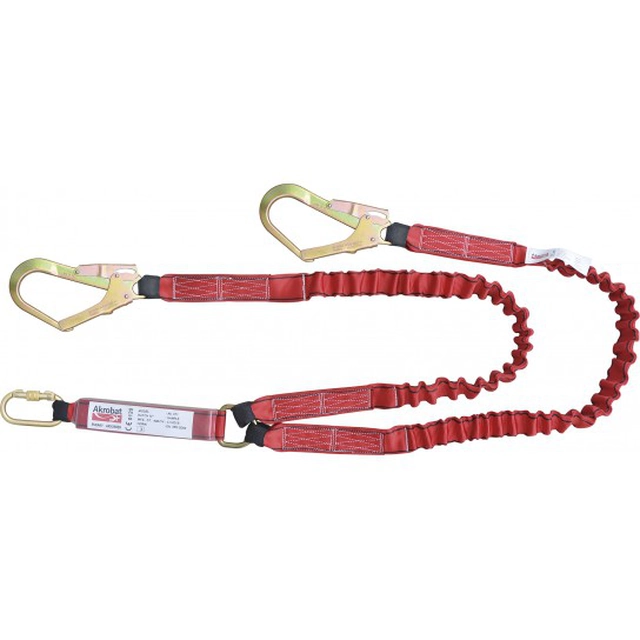 SHOCK ABSORBER WITH 2 FLEXIBLE ROPES