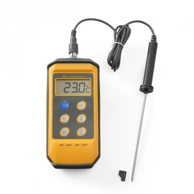 Wired digital thermometer with removable probe 