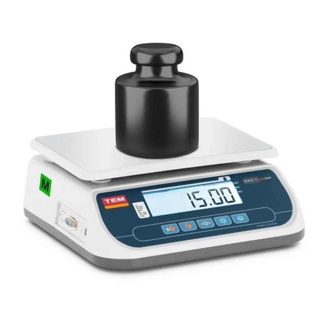 Shop weight with legalization 15kg / 5g two-range