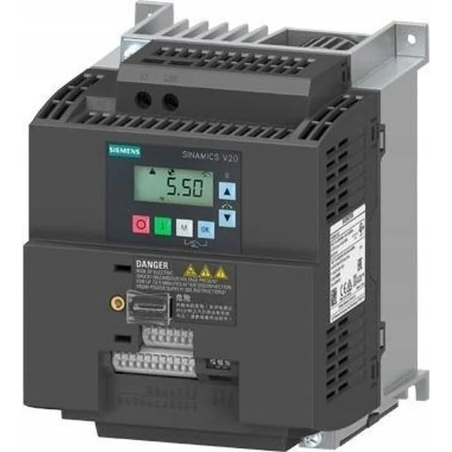 Siemens 1-faset inverter Uwe=230V, Uwy=3x230V/13,6A 3,0kW 47-63Hz 6SL3210-5BB23-0UV1