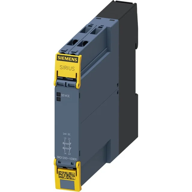 Siemens Biztonsági csatolórelé érintkezők 1Z+1R szélesség 175mm 24V DC pr 3RQ1200-1EB00