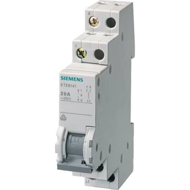 Siemens modularno krmilno stikalo 3-pozycyjny (I-0-II) 400V AC 20A 2CO 5TE8142