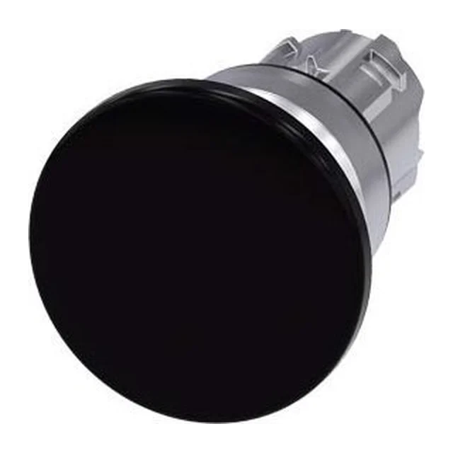 Siemens Paddestoelknopaandrijving zwart 22 mm metaal 40 mm impuls 3SU1050-1BD10-0AA0