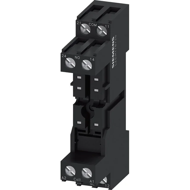 Siemens Plug-in base for RT relays, standard width 15mm terminal screw mounting on DIN rail LZS:RT78725