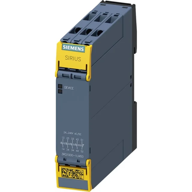 Siemens Przekaźnik bezpieczeństwa styki 4Z+1R szerokość 225mm 24...240V AC/DC 3RQ1000-1LW00