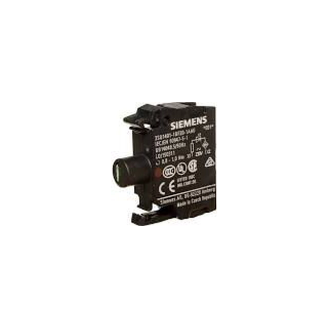 Siemens Rode LED houder 230V AC frontmontage (3SU1401-1BF20-1AA0)