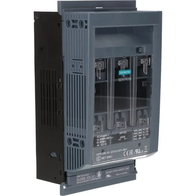Siemens Rozłącznik bezpiecznikowy 3NP1 3-bieg. NH00 160A na płytę montażową 3NP1133-1CA20