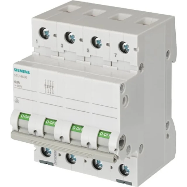 Siemens Rozłącznik modulable 4P 63A 4Z 400VAC 70mm 5TL1463-0
